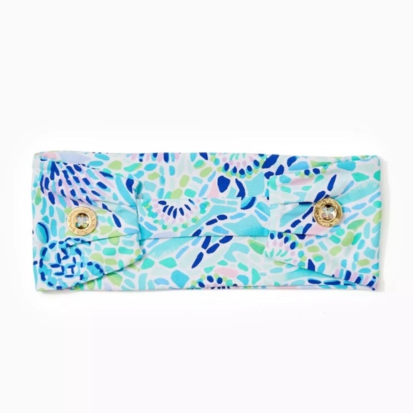 Lilly Pulitzer ChillyLilly Printed Stretch Headband w/Covered Elastic in Back - Picture 2 of 2